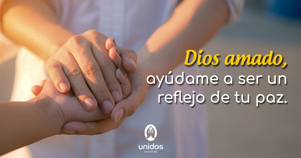 Oración para ser reflejo de tu paz