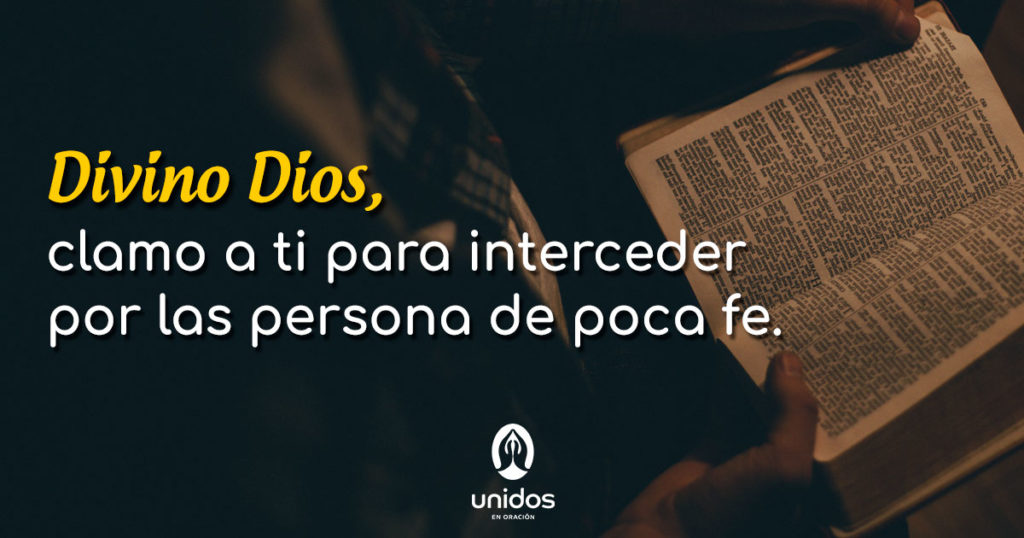 Oración por las personas de poca fe