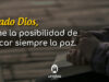Oración para buscar siempre la paz