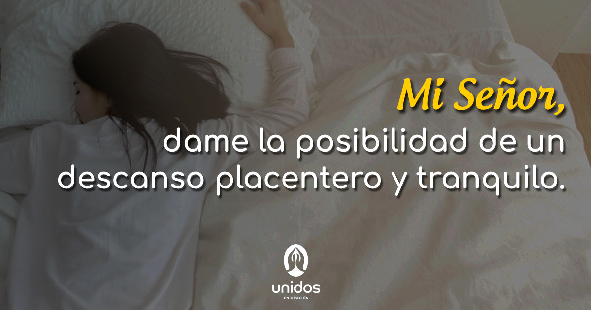 Oración para poder conciliar el sueño