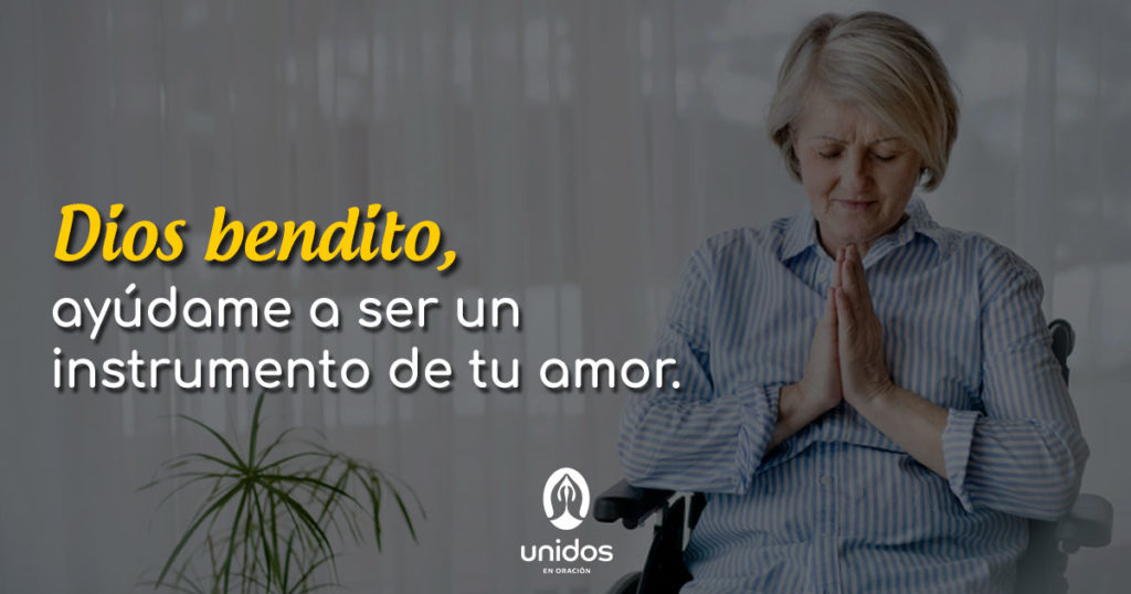 Oración para ser un instrumento del amor de Dios
