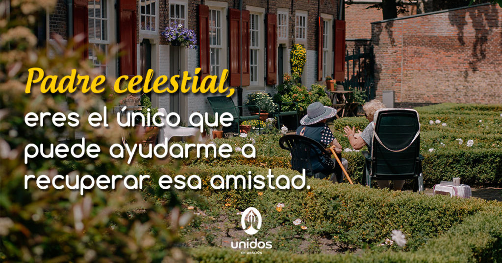 Oración para recuperar una amistad perdida