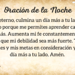 Oración de la noche para el 18 de Octubre del 2025