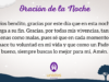 Oración de la noche para el 1 de Octubre del 2025