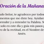 Oración de la mañana para el 8 de Diciembre del 2025