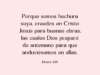 Porque somos hechura suya, creados en Cristo Jesús para buenas obras, las cuales Dios preparó de antemano para que anduviésemos en ellas.